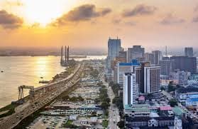 Lagos sunset skyline
